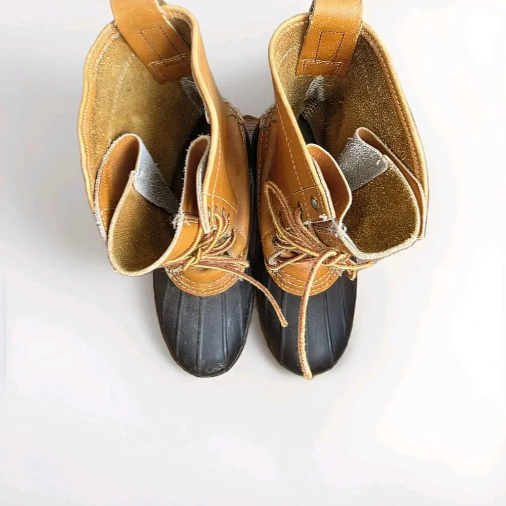 Vintage L L Bean‎ Freeport Maine Insulated Hunting Shoe Duck Boots Mens 8 L